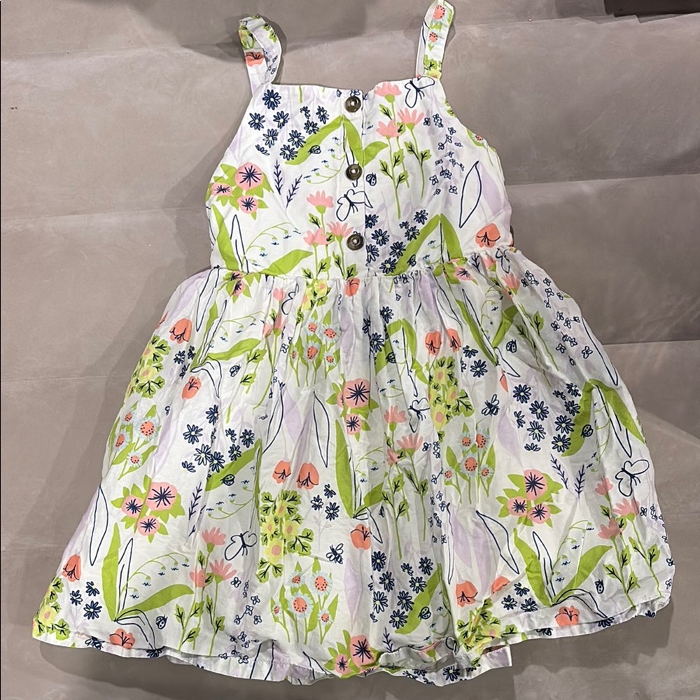 Cat & Jack Purple and Green Pleated Sundress